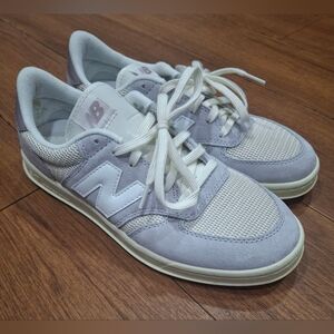 New Balance Light Gray and White Casual Sneakers